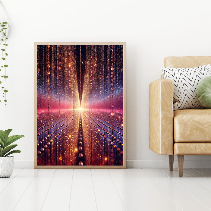 Infinite Horizon: Cosmic Realms Poster, Spiritual Digital Wall Art Download